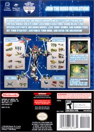 Box back cover for Custom Robo on the Nintendo GameCube.