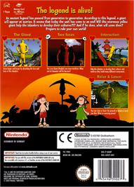 Box back cover for Doshin the Giant on the Nintendo GameCube.