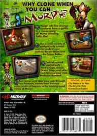 Box back cover for Dr. Muto on the Nintendo GameCube.