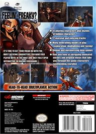 Box back cover for Freaky Flyers on the Nintendo GameCube.
