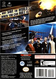Box back cover for GoldenEye: Rogue Agent on the Nintendo GameCube.