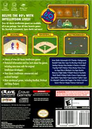 Box back cover for Intellivision Lives on the Nintendo GameCube.