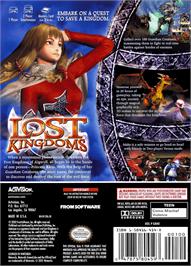 Box back cover for Lost Kingdoms on the Nintendo GameCube.