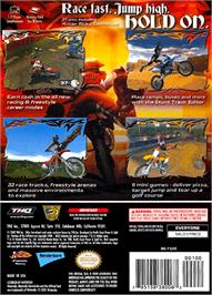 Box back cover for MX Superfly Featuring Ricky Carmichael on the Nintendo GameCube.