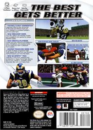 Box back cover for Madden NFL 2003 on the Nintendo GameCube.