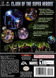 Box back cover for Marvel Nemesis: Rise of the Imperfects on the Nintendo GameCube.