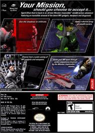 Box back cover for Mission Impossible: Operation Surma on the Nintendo GameCube.