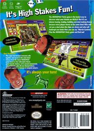 Box back cover for Monopoly Party on the Nintendo GameCube.