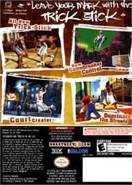 Box back cover for NBA Street V3 on the Nintendo GameCube.