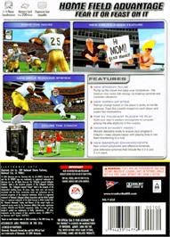 Box back cover for NCAA Football 2005 on the Nintendo GameCube.