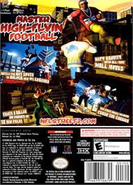 Box back cover for NFL Street 2 on the Nintendo GameCube.