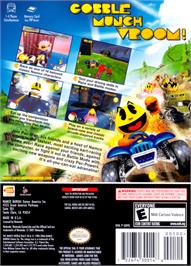 Box back cover for Pac-Man World Rally on the Nintendo GameCube.