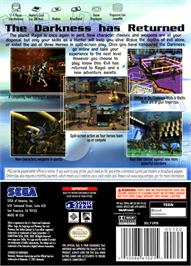 Box back cover for Phantasy Star Online Episode I & 2 on the Nintendo GameCube.