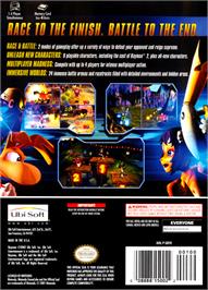 Box back cover for Rayman Arena on the Nintendo GameCube.