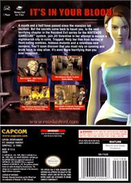 Box back cover for Resident Evil 3: Nemesis on the Nintendo GameCube.