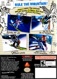 Box back cover for SSX on Tour on the Nintendo GameCube.