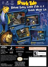 Box back cover for Shark Tale on the Nintendo GameCube.