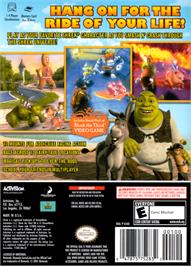 Box back cover for Shrek Smash N' Crash Racing on the Nintendo GameCube.