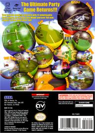Box back cover for Super Monkey Ball 2 on the Nintendo GameCube.