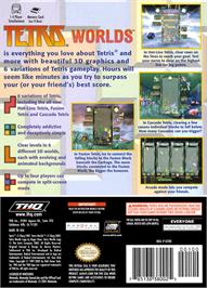 Box back cover for Tetris Worlds on the Nintendo GameCube.