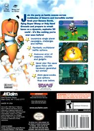 Box back cover for Worms 3D on the Nintendo GameCube.