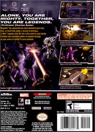 Box back cover for X-Men: Legends on the Nintendo GameCube.
