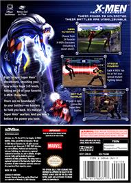 Box back cover for X-Men: Next Dimension on the Nintendo GameCube.