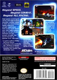 Box back cover for XG3: Extreme G Racing on the Nintendo GameCube.