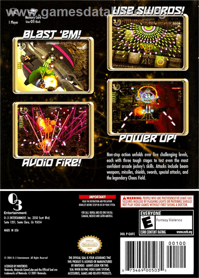 Chaos Field - Nintendo GameCube - Artwork - Box Back