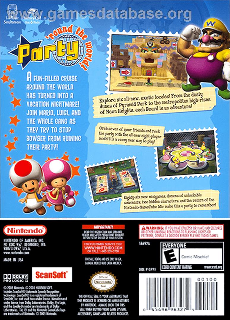 Mario Party 7 - Nintendo GameCube - Artwork - Box Back