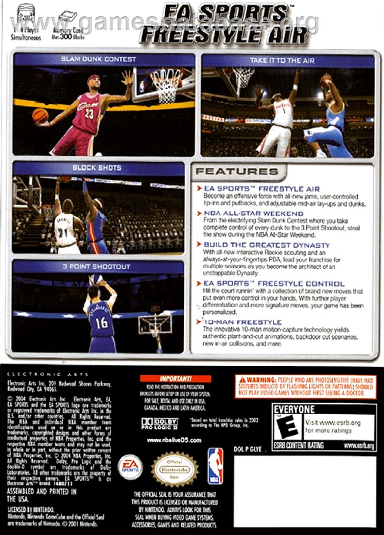 NBA Live 2005 - Nintendo GameCube - Artwork - Box Back