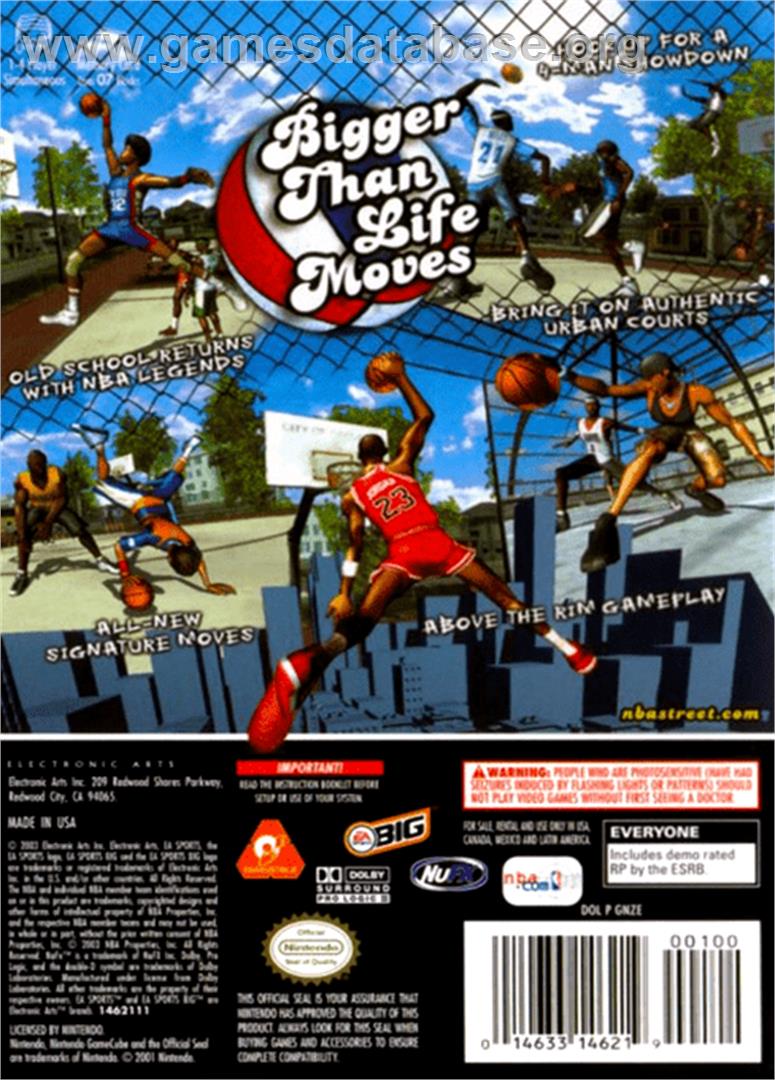 NBA Street Vol. 2 - Nintendo GameCube - Artwork - Box Back