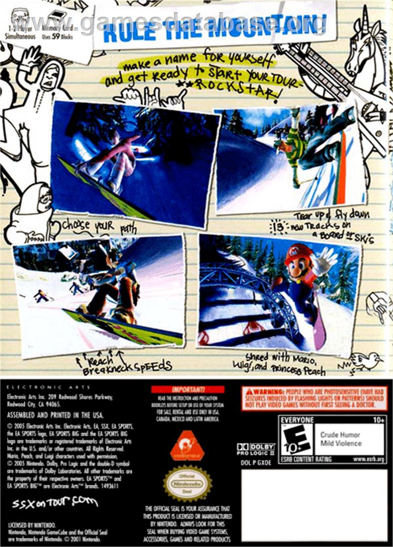 SSX on Tour - Nintendo GameCube - Artwork - Box Back