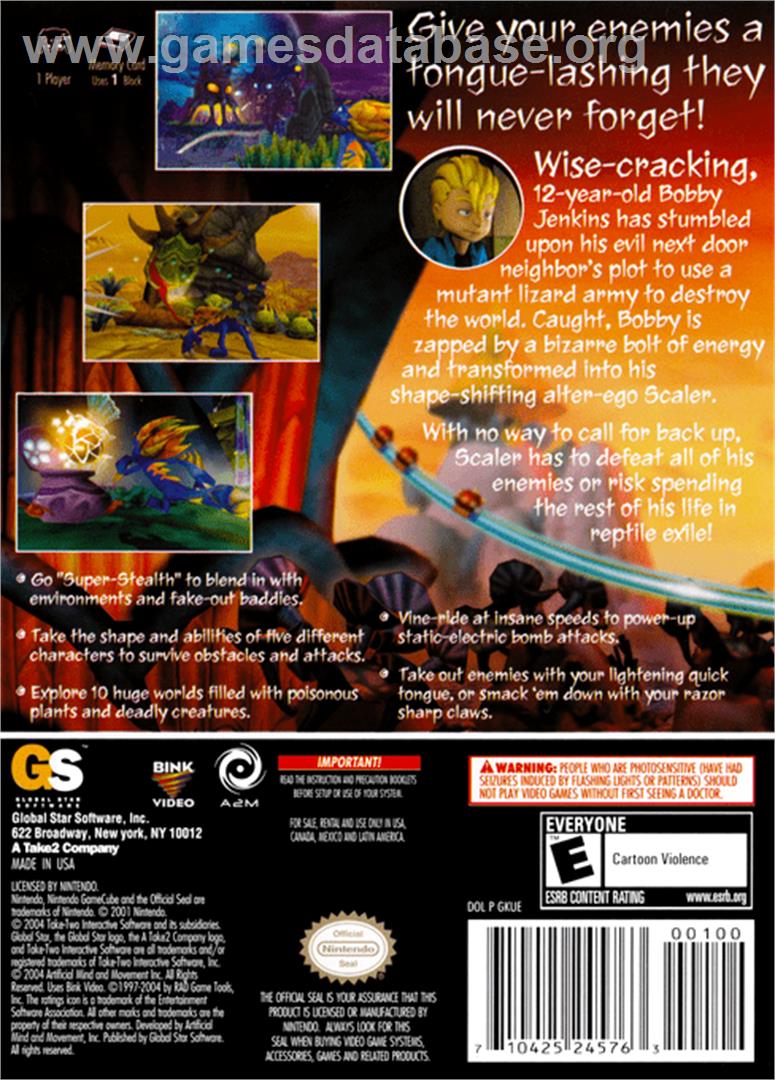 Scaler - Nintendo GameCube - Artwork - Box Back