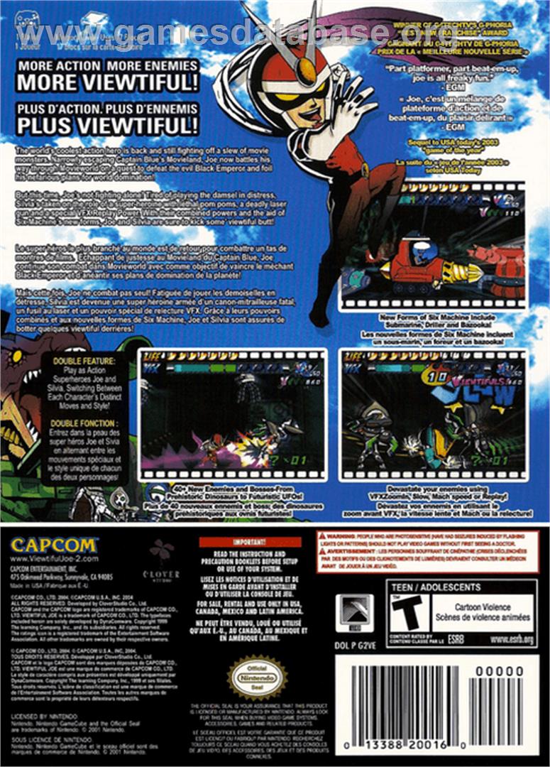 Viewtiful Joe 2 - Nintendo GameCube - Artwork - Box Back
