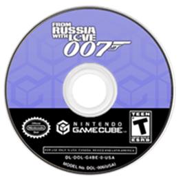Artwork on the Disc for 007: From Russia with Love on the Nintendo GameCube.