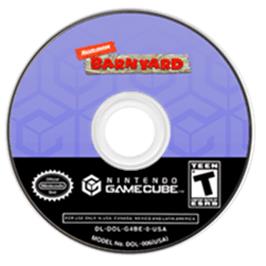 Artwork on the Disc for Barnyard on the Nintendo GameCube.