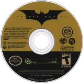 Artwork on the Disc for Batman Begins on the Nintendo GameCube.