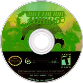 Artwork on the Disc for Battalion Wars on the Nintendo GameCube.
