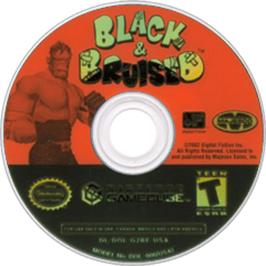 Artwork on the Disc for Black & Bruised on the Nintendo GameCube.