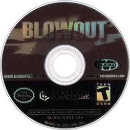 Artwork on the Disc for Blowout on the Nintendo GameCube.