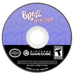 Artwork on the Disc for Bratz: Rock Angelz on the Nintendo GameCube.
