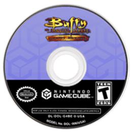 Artwork on the Disc for Buffy the Vampire Slayer: Chaos Bleeds on the Nintendo GameCube.