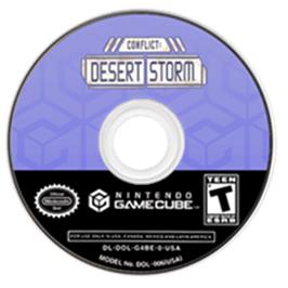 Artwork on the Disc for Conflict: Desert Storm on the Nintendo GameCube.