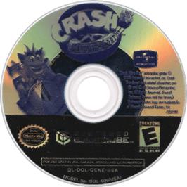 Artwork on the Disc for Crash Nitro Kart on the Nintendo GameCube.