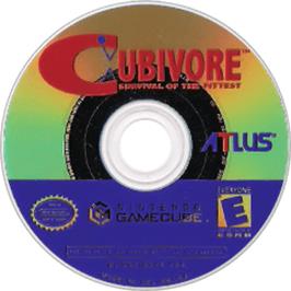 Artwork on the Disc for Cubivore on the Nintendo GameCube.