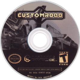 Artwork on the Disc for Custom Robo on the Nintendo GameCube.