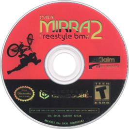 Artwork on the Disc for Dave Mirra Freestyle BMX 2 on the Nintendo GameCube.