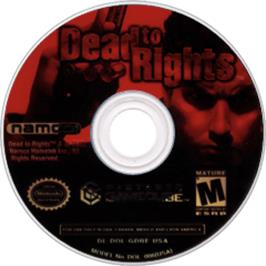 Artwork on the Disc for Dead to Rights on the Nintendo GameCube.
