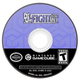 Artwork on the Disc for Def Jam: Fight for NY on the Nintendo GameCube.